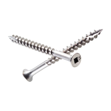Simpson Strong-Tie Simpson Strong-Tie No. 8 X 1-5/8 in. L Square Stainless Steel Coarse Wood Screws 150 pk S08162DB1